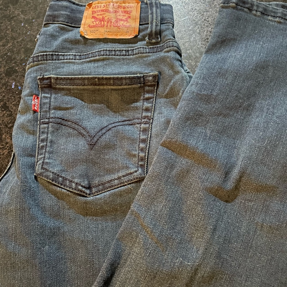 Levi's Blue Distressed Denim Jeans